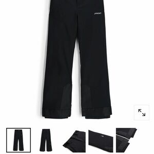 Spyder Jet Black Ski Pants - Girls 12